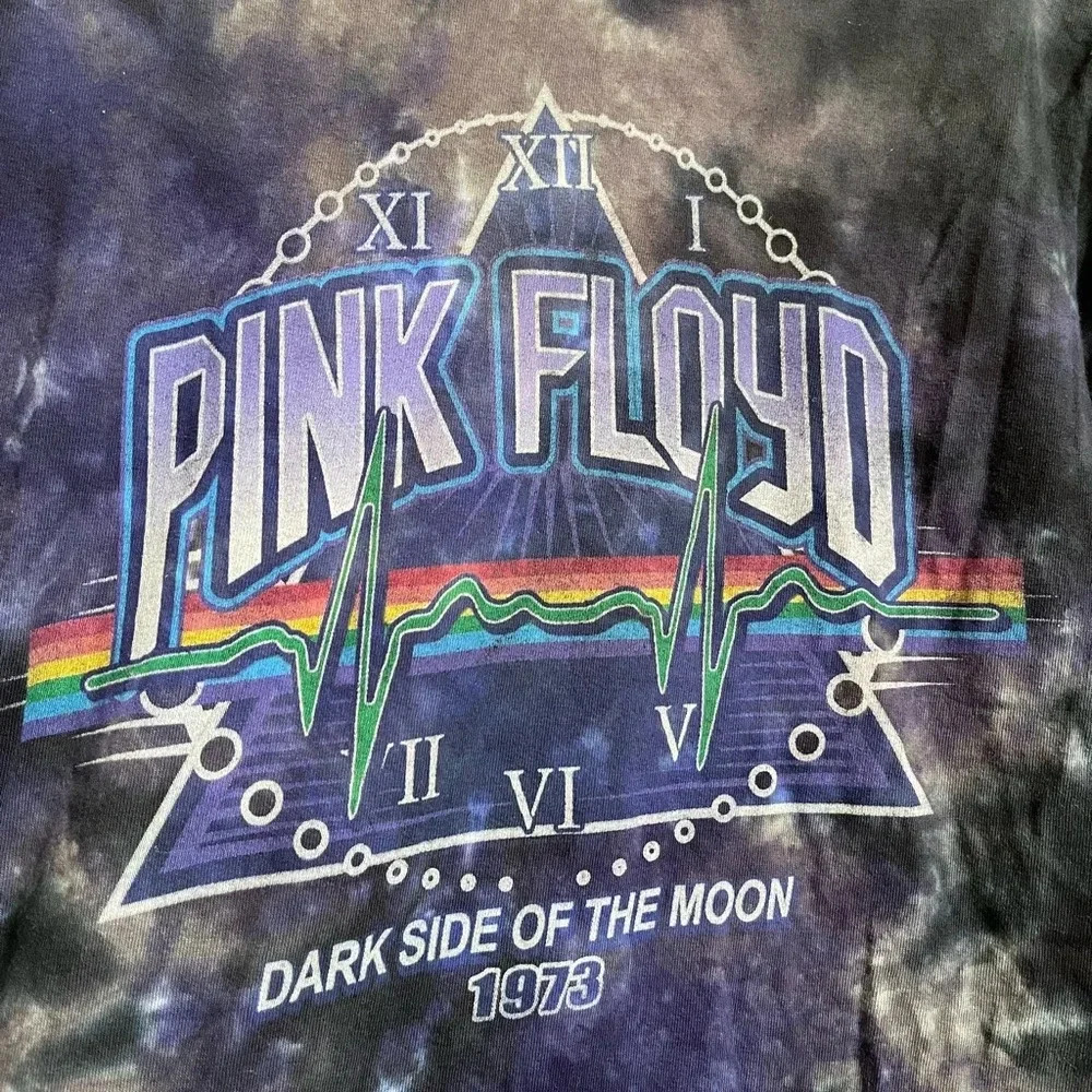 Vintage Liquid Blue Pink Floyd Tye Dye Band T-Shirt - Picture 8 of 13